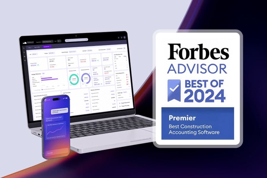 Premier Construction Software Named Best Overall Construction Accounting Software by Forbes Advisor for the Third Consecutive Year