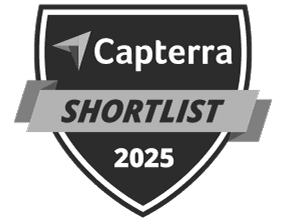 Logo for Capterra construction management software award
