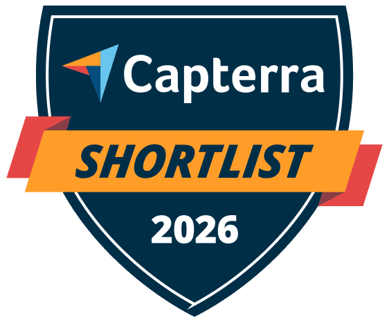 Logo for Capterra construction management software award