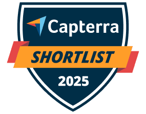 Logo for Capterra construction management software award