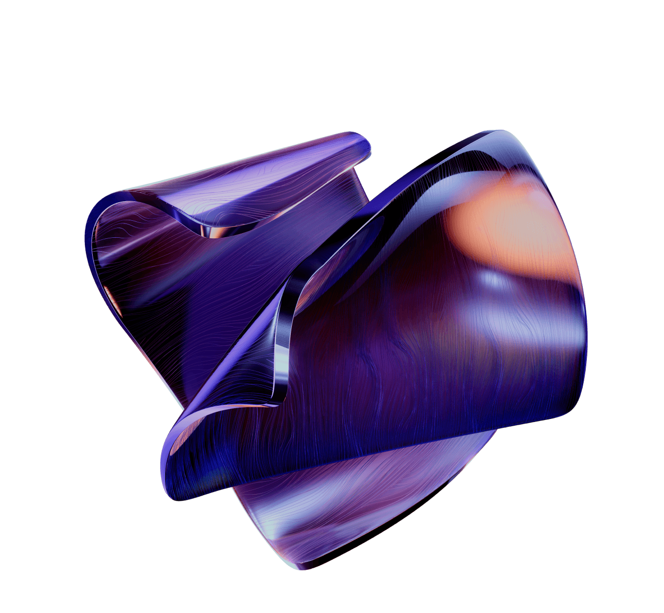 Abstract twisted shapes