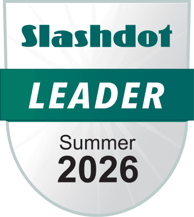Logo for Slashdot Leader 2026 award