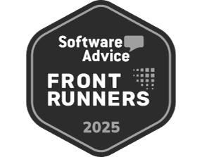 Logo for SoftwareAdvice construction projct management software frontrunner award