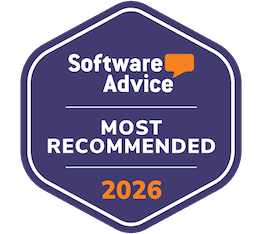 Logo for SoftwareAdvice construction projct management software frontrunner award