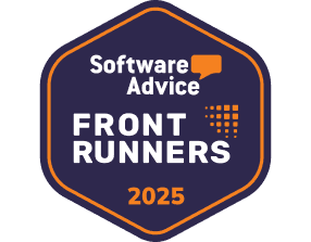 Logo for SoftwareAdvice construction projct management software frontrunner award
