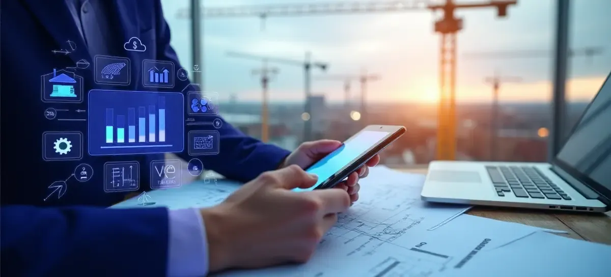construction-businessman-checking-phone