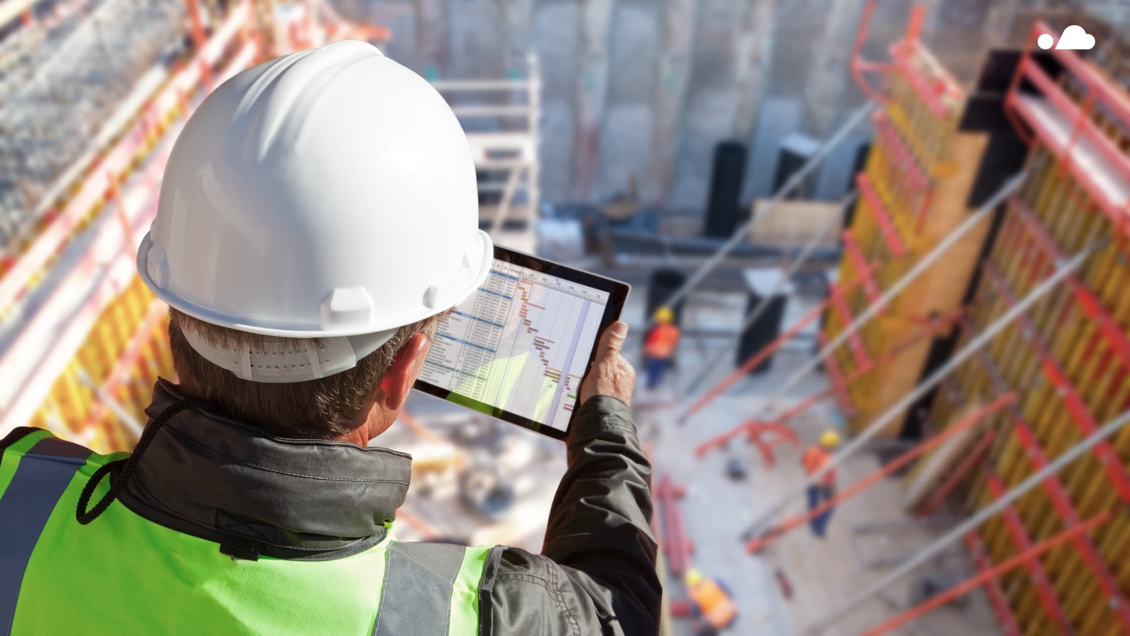 Construction project manager at jobsite